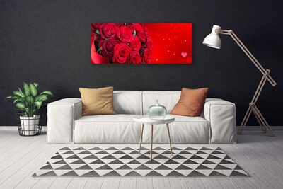 Quadro em tela Planta de flores rosas