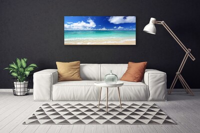 Quadro em tela Paisagem de praia e mar