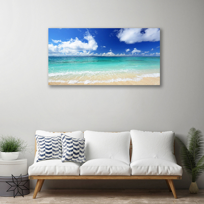 Quadro em tela Paisagem de praia e mar