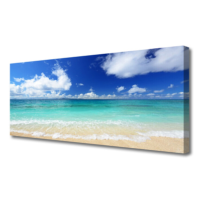 Quadro em tela Paisagem de praia e mar