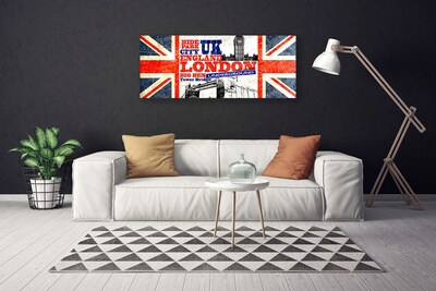 Quadro canvas Arte da Bandeira de Londres