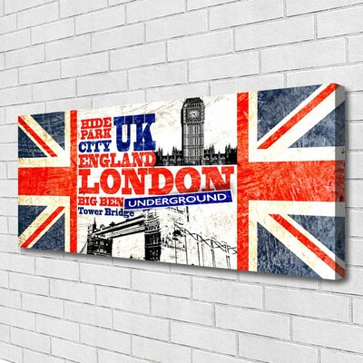 Quadro canvas Arte da Bandeira de Londres