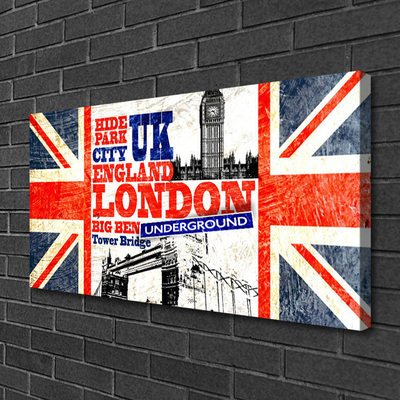 Quadro canvas Arte da Bandeira de Londres