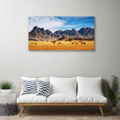 Quadro em tela Paisagem de montanhas desérticas