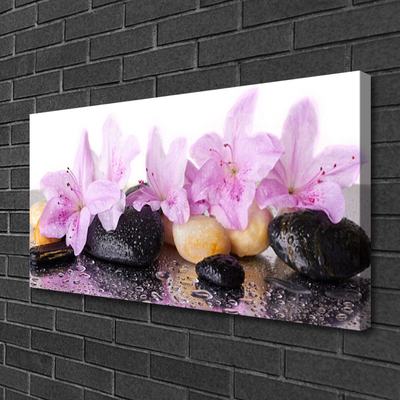 Quadro canvas Flor de lírio rosa