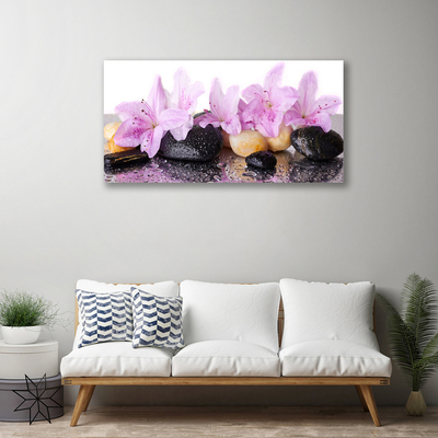 Quadro canvas Flor de lírio rosa