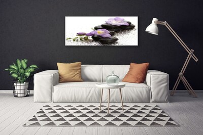 Quadro canvas Arte em Pedras de Flores