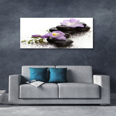 Quadro canvas Arte em Pedras de Flores