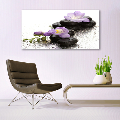 Quadro canvas Arte em Pedras de Flores