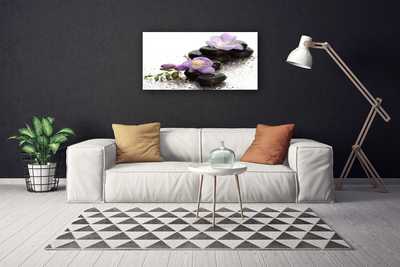 Quadro canvas Arte em Pedras de Flores