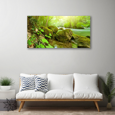Quadro em tela Lago Rio Natureza