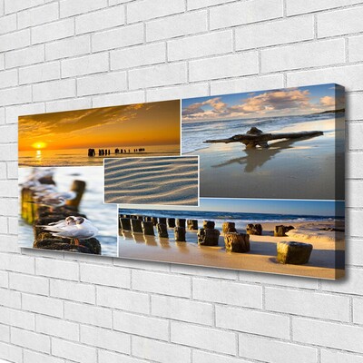 Quadro canvas Paisagem da Praia do Oceano