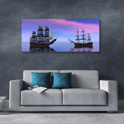 Quadro em tela Paisagem Marinha de Barcos