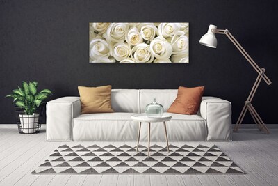 Quadro em tela Planta de flores rosas