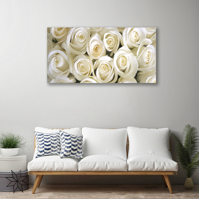 Quadro em tela Planta de flores rosas