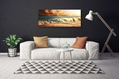 Quadro canvas Paisagem de ondas de praia oceânica