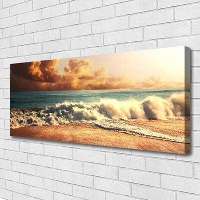 Quadro canvas Paisagem de ondas de praia oceânica