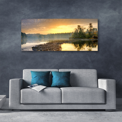 Quadro em tela Paisagem do Lago Pond