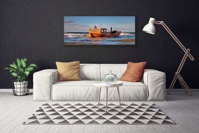 Quadro canvas Paisagem do mar do barco