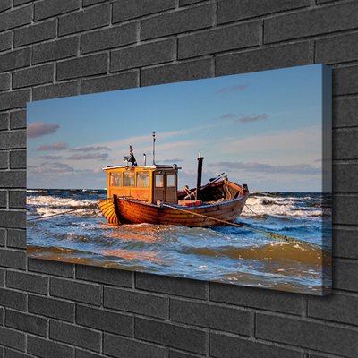 Quadro canvas Paisagem do mar do barco