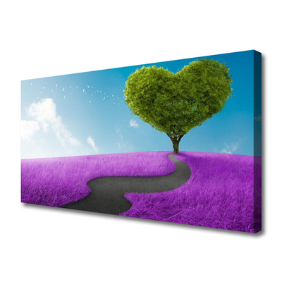 Quadro canvas Caminho do Prado Árvore Natureza