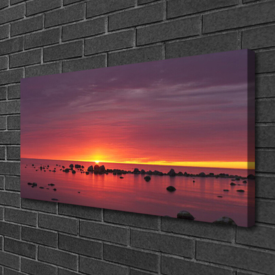 Quadro em tela Paisagem do Mar e do Sol