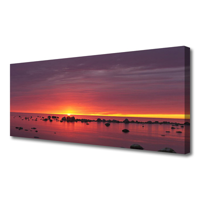 Quadro em tela Paisagem do Mar e do Sol