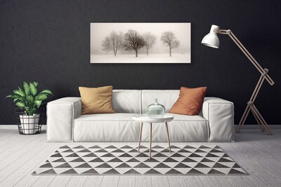 Quadro em tela Paisagem de árvores de neve