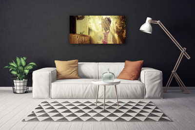 Quadro canvas Mulher Homem Madeira