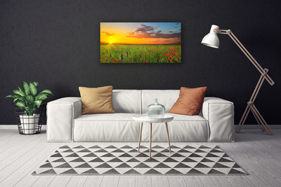 Quadro canvas Sun Meadow Flores Natureza