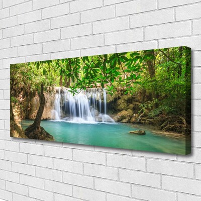 Quadro canvas Cachoeira Lago Floresta Natureza