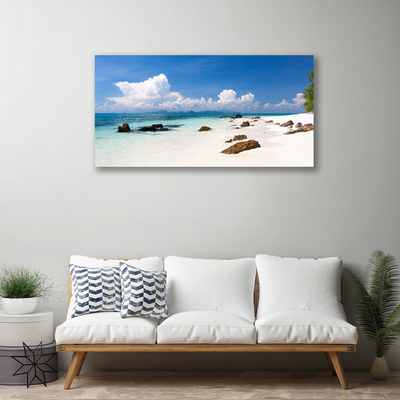 Quadro em tela Paisagem de praia e mar