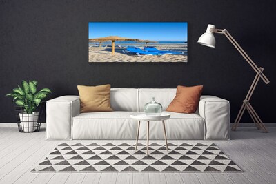 Quadro em tela Paisagem de praia e mar