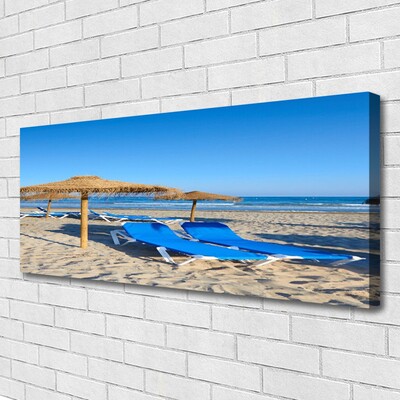 Quadro em tela Paisagem de praia e mar