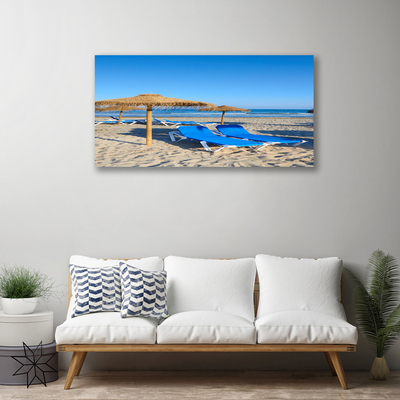 Quadro em tela Paisagem de praia e mar