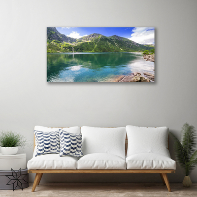 Quadro canvas Paisagem de lago de montanha