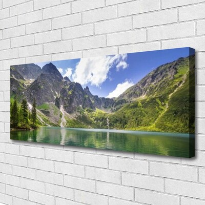 Quadro em tela Paisagem de lago de montanha