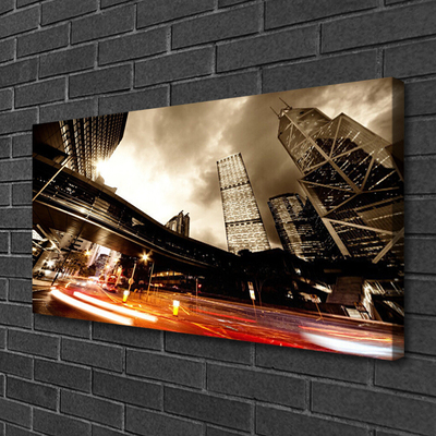 Quadro em tela Casas da City Road