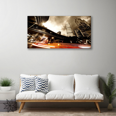 Quadro em tela Casas da City Road