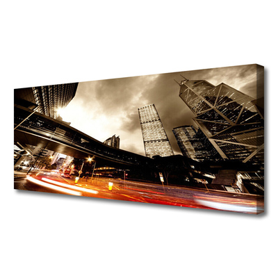 Quadro em tela Casas da City Road