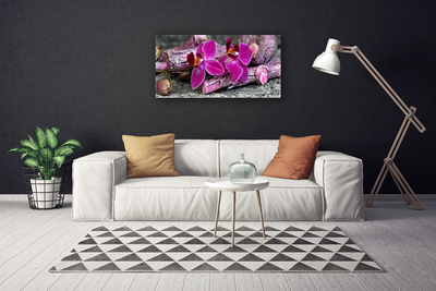 Quadro canvas Flores de madeira Planta Natureza