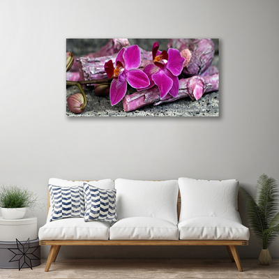 Quadro canvas Flores de madeira Planta Natureza