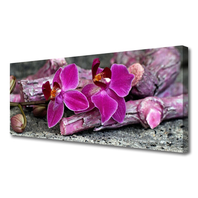 Quadro canvas Flores de madeira Planta Natureza