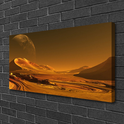 Quadro em tela Paisagem Espacial do Deserto
