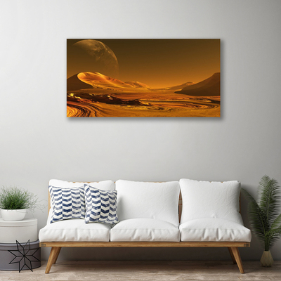 Quadro em tela Paisagem Espacial do Deserto