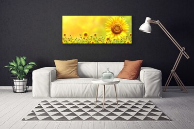 Quadro canvas Planta de flor de girassol