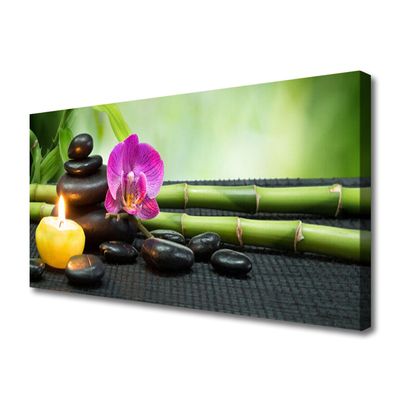 Quadro canvas Spa Zen de Flores de Bambu