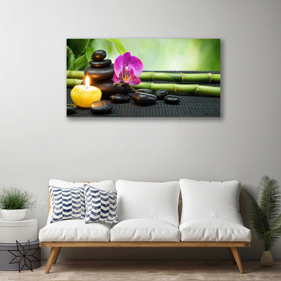 Quadro canvas Spa Zen de Flores de Bambu