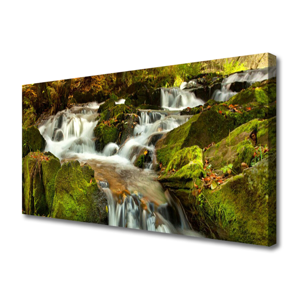 Quadro em tela Cachoeira Nature Rocks