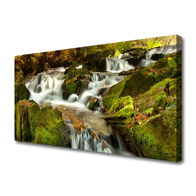 Quadro em tela Cachoeira Nature Rocks